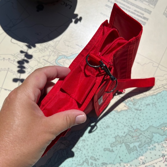 Vintage 90s Mundi Red Wallet / Purse / Organizer - Picture 4 of 6